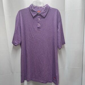 Mens‎ Purple Benjamins Short Sleeve XL Polo Shirt  Buttons Excellent